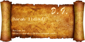 Darab Ildikó névjegykártya